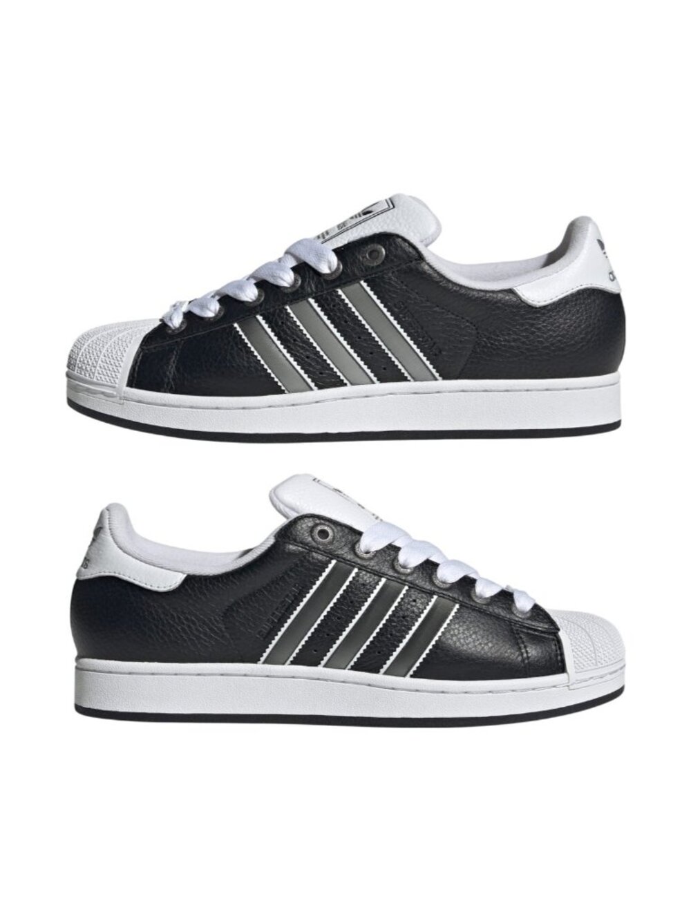 adidas Superstar II - Unisex Casual Shoes Sneakers Black Silver JQ3209 NEW